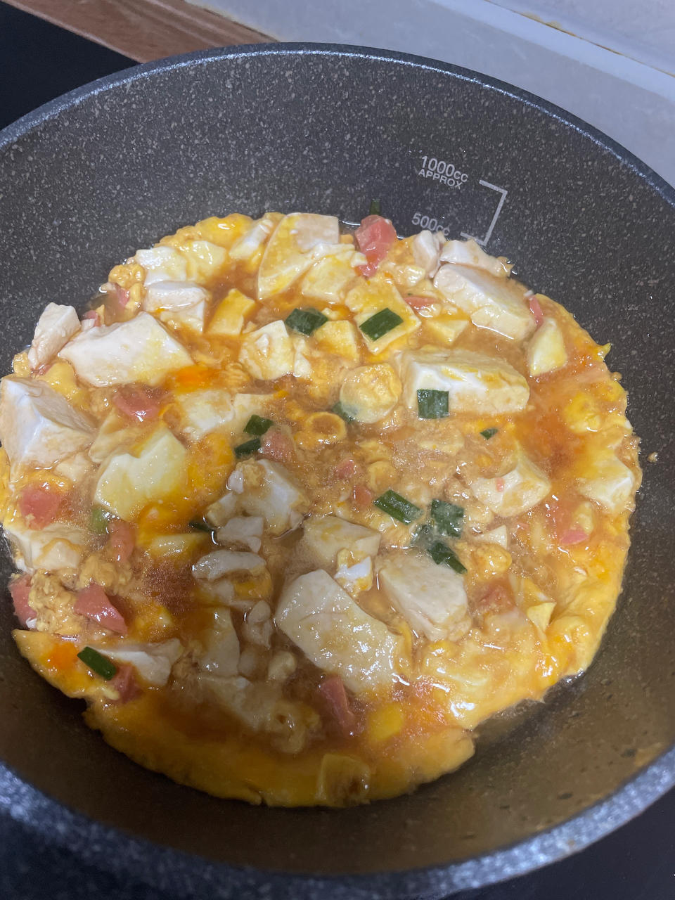 鸡蛋抱豆腐