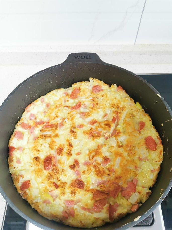 白菜鸡蛋早餐饼