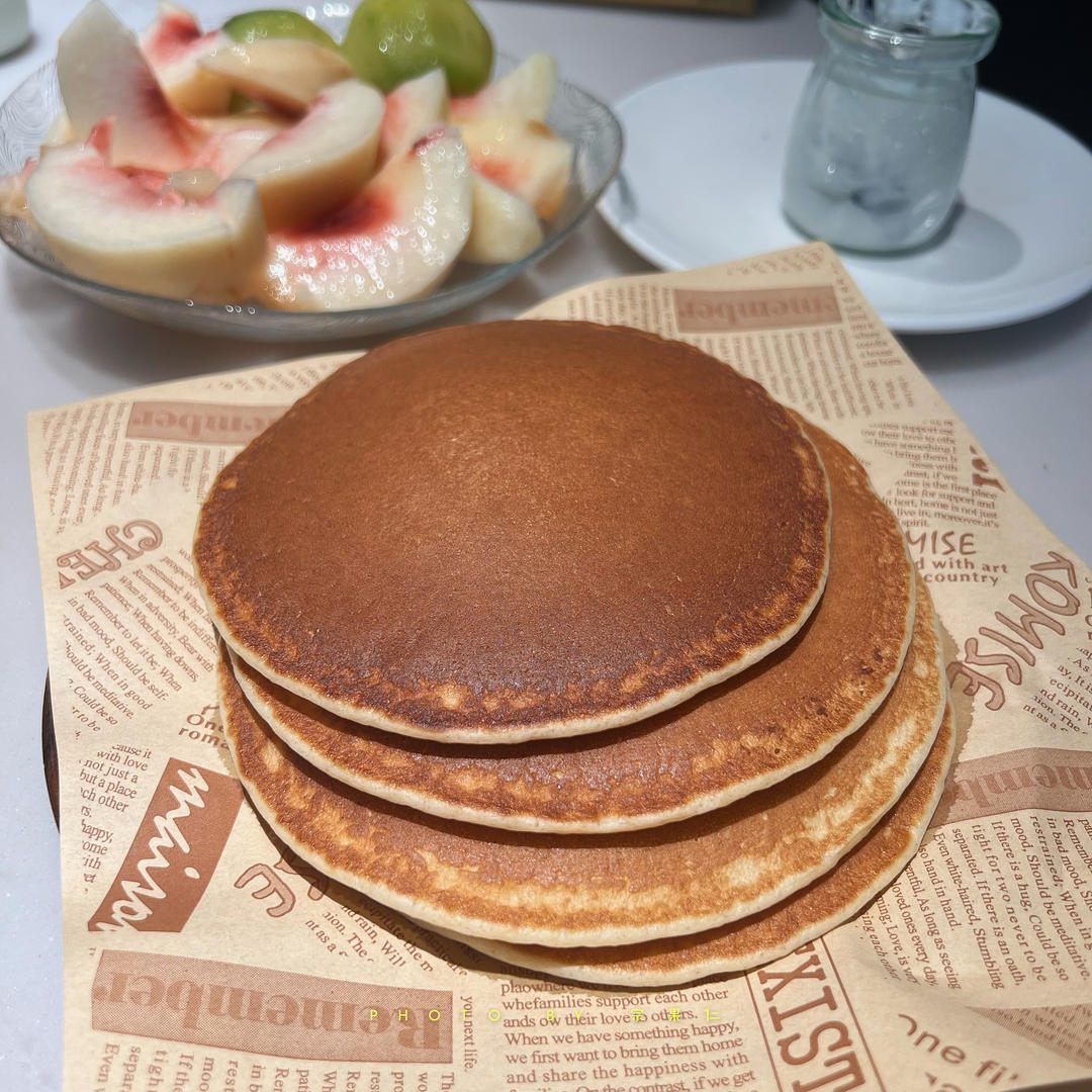 【减脂早餐】无油香蕉松饼（超简单）