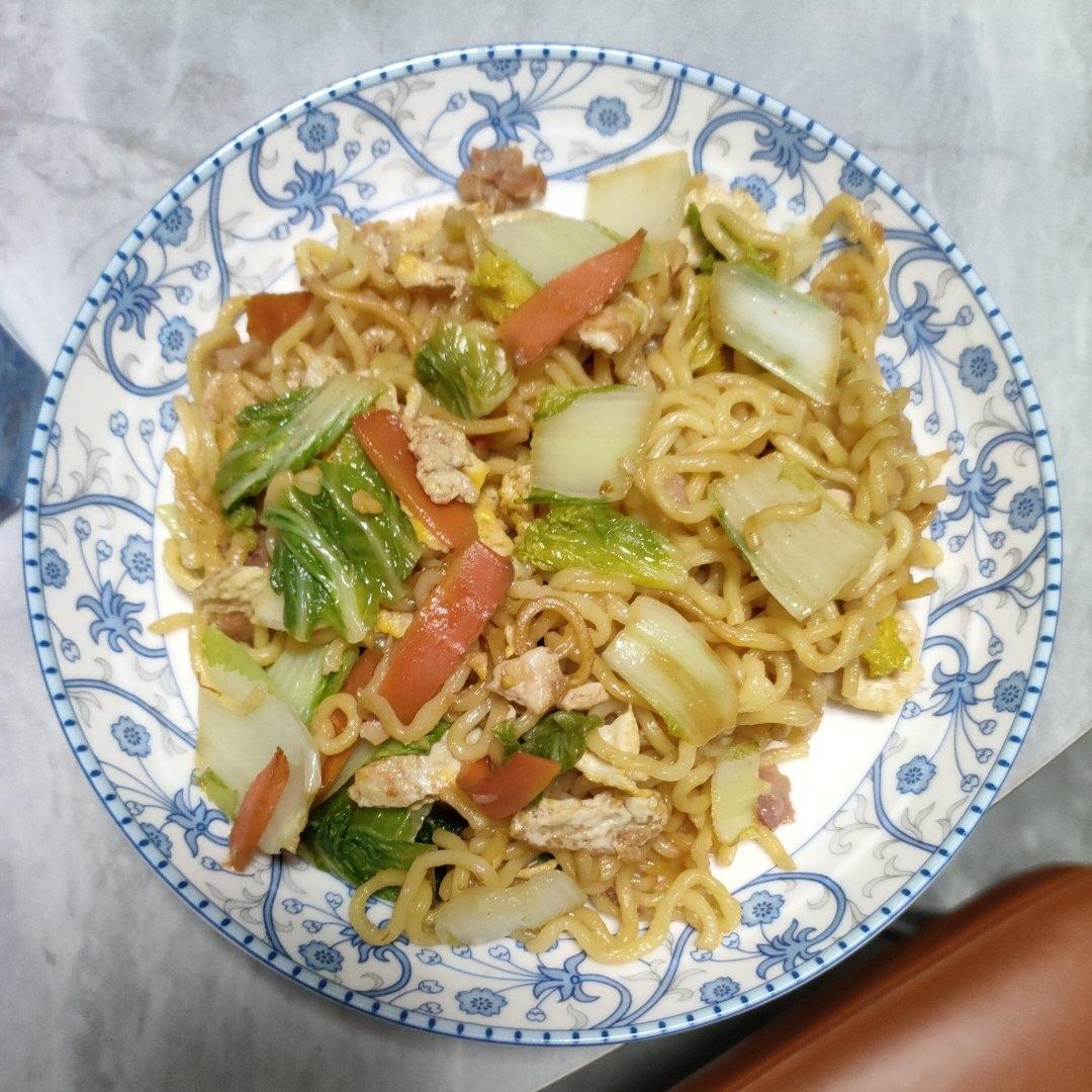 家庭版炒方便面