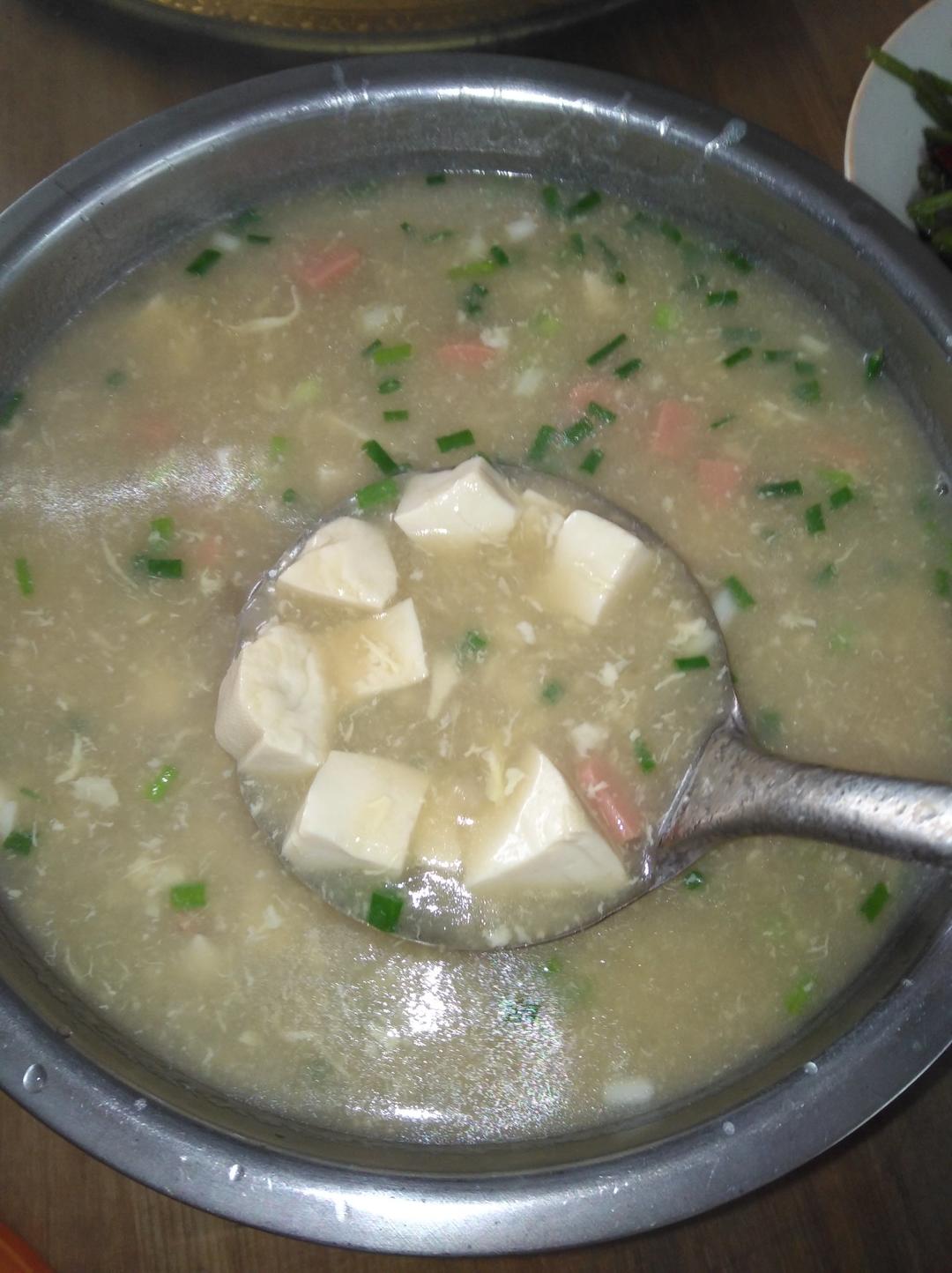 陆露1206做的内酯豆腐鸡蛋汤(简单快手)