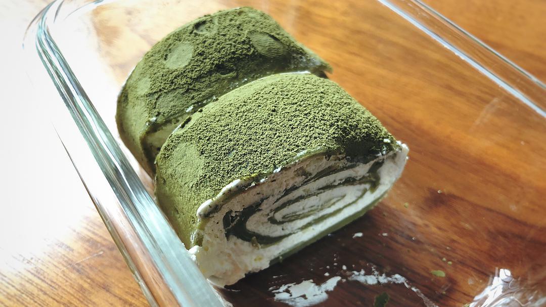 网红食谱│抹茶毛巾卷