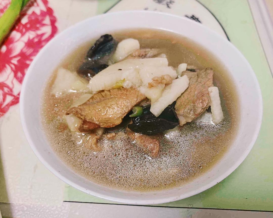家常山药炖松蘑
