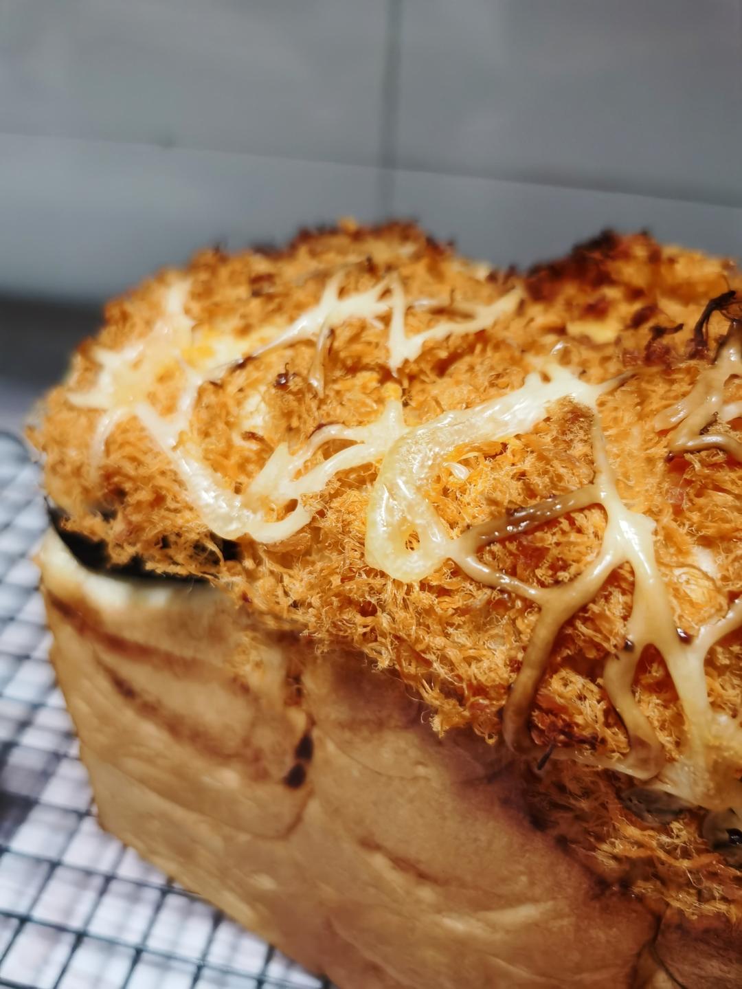 超火肉松红豆吐司，甜咸味无敌软，一学就会