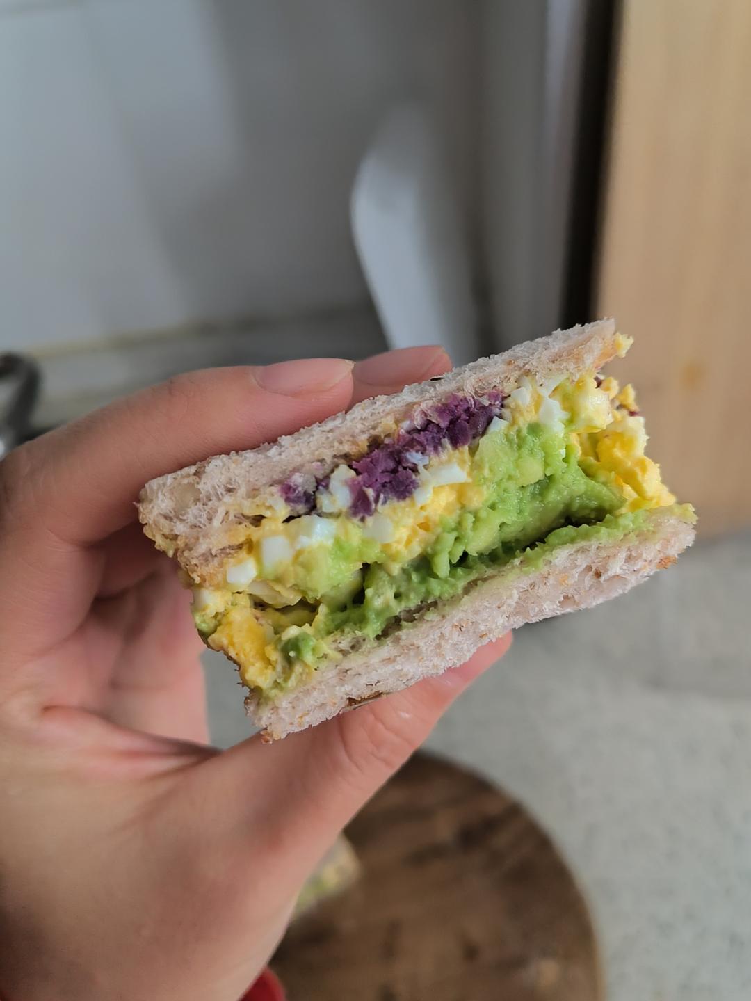便利店同款❗️蛋黄酱三明治🥪❗️好吃哭～