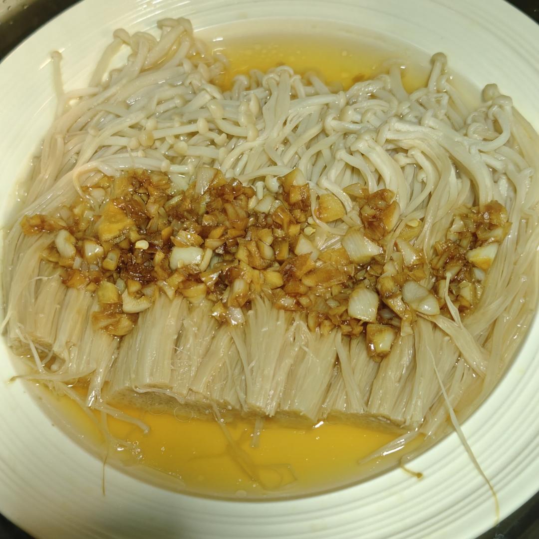 蒜蓉蒸金针菇