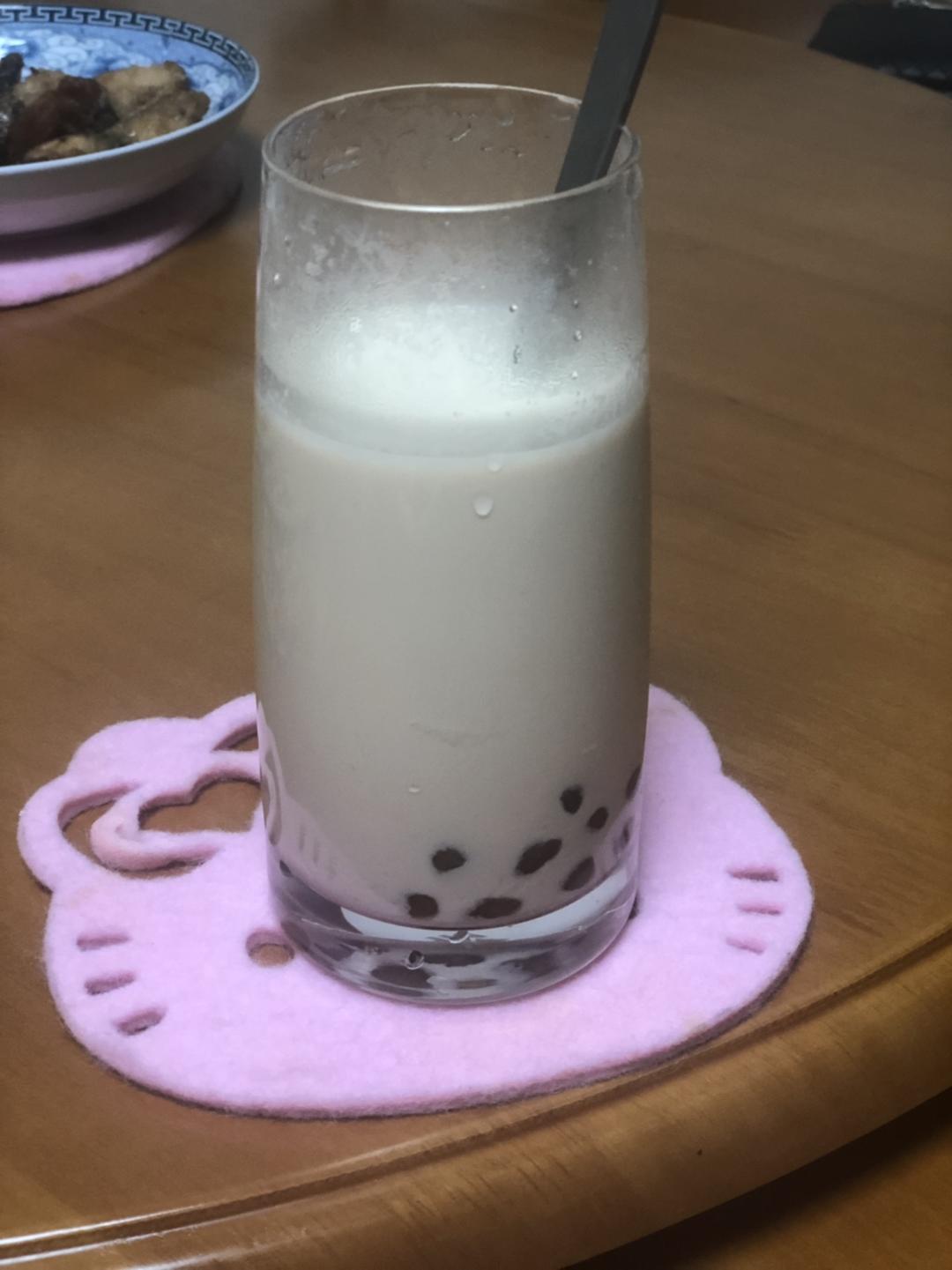 自制珍珠奶茶Q弹