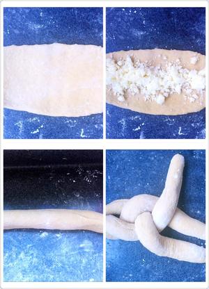 红糖椰蓉奶香辫子包（低糖低油植物油）的做法 步骤8