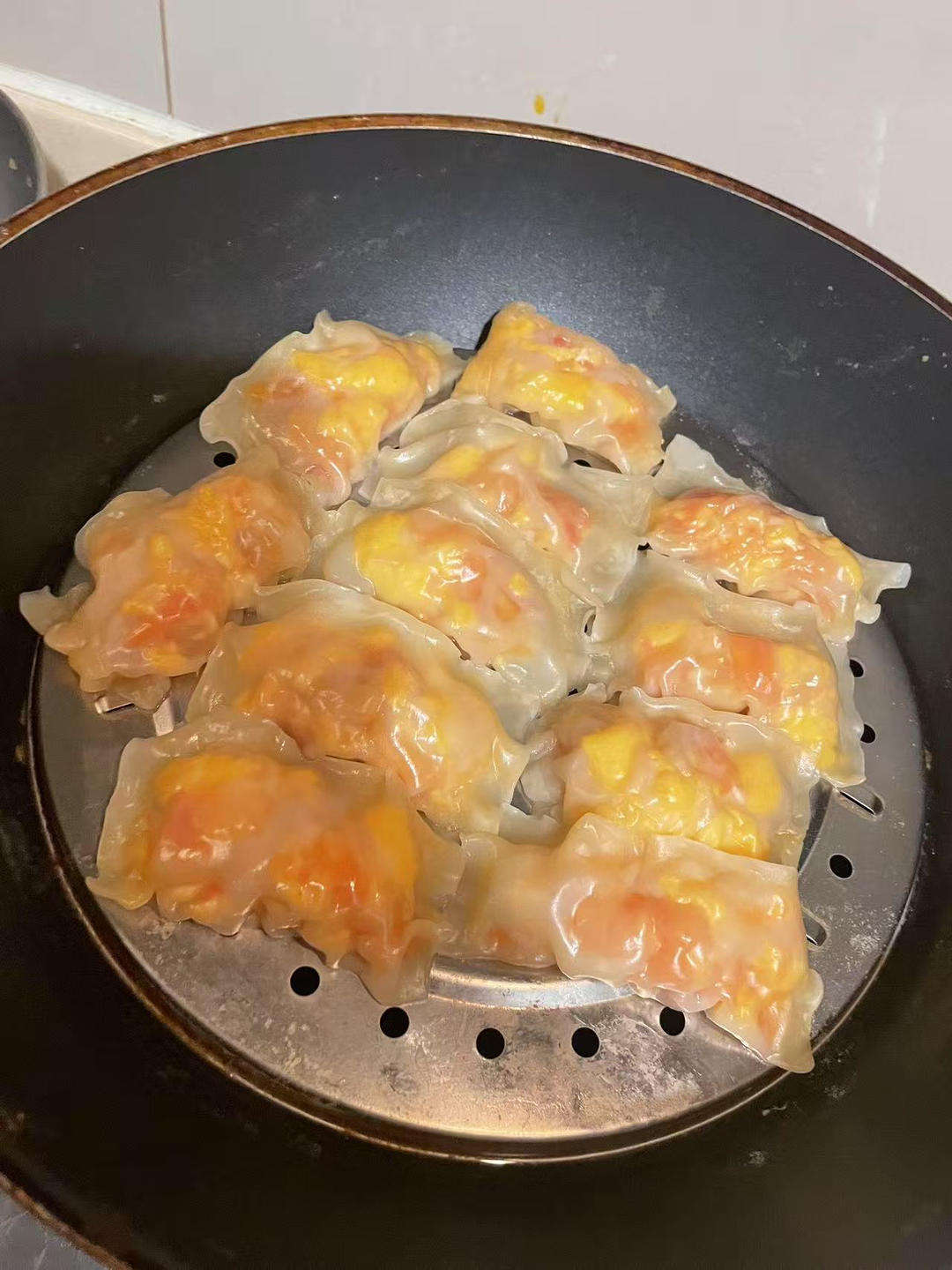 ‼️一口爆汁番茄鸡蛋蒸包〰️零厨艺