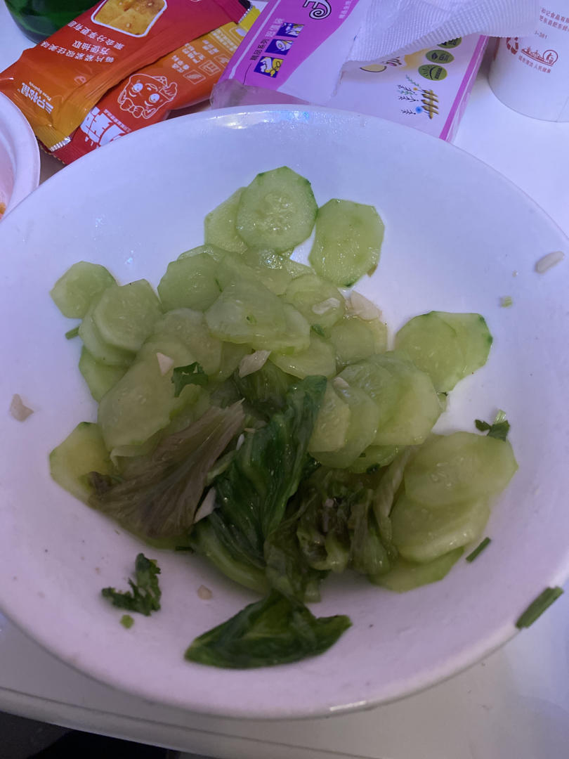 生菜炒黄瓜---翡翠片