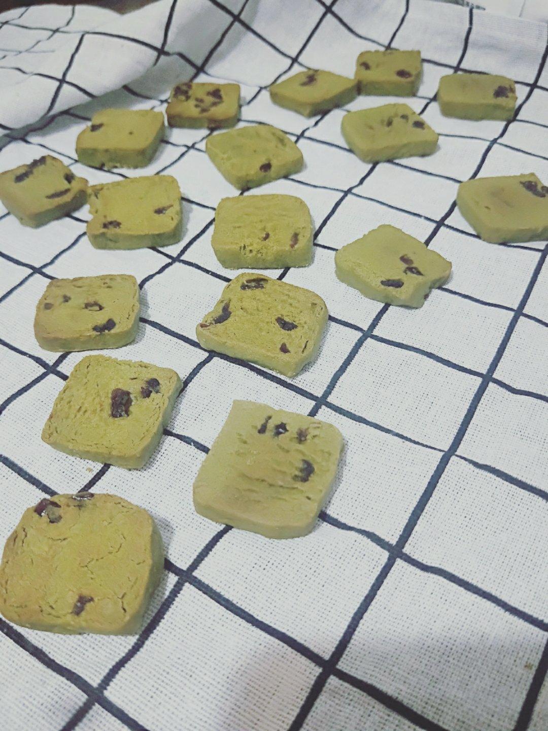抹茶蔓越莓饼干
