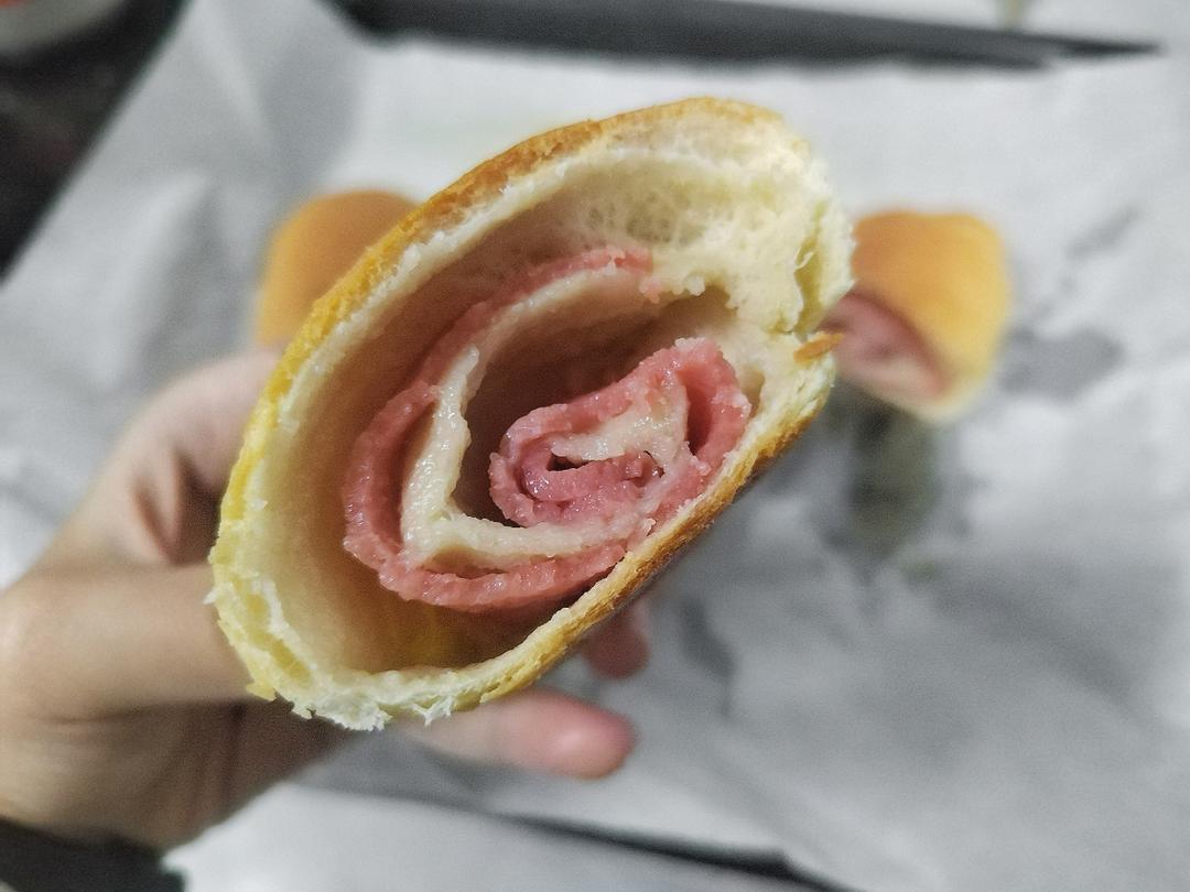 ㊙️一口爱上！脆香软~日式培根盐面包