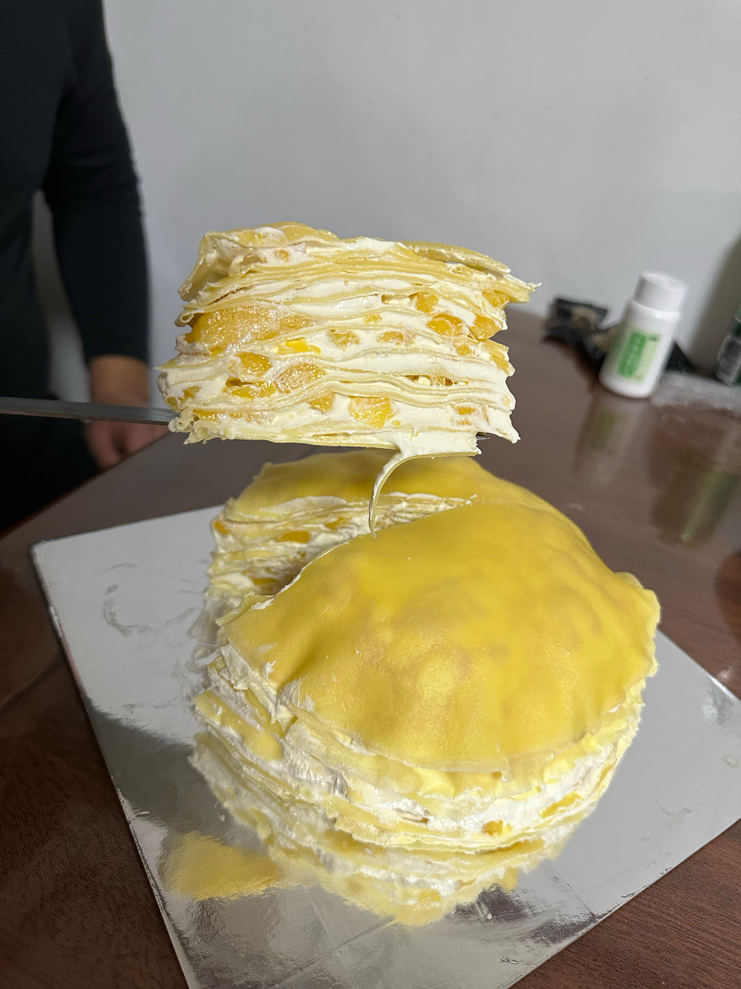 芒果千层蛋糕，100%成功告别煎皮无能