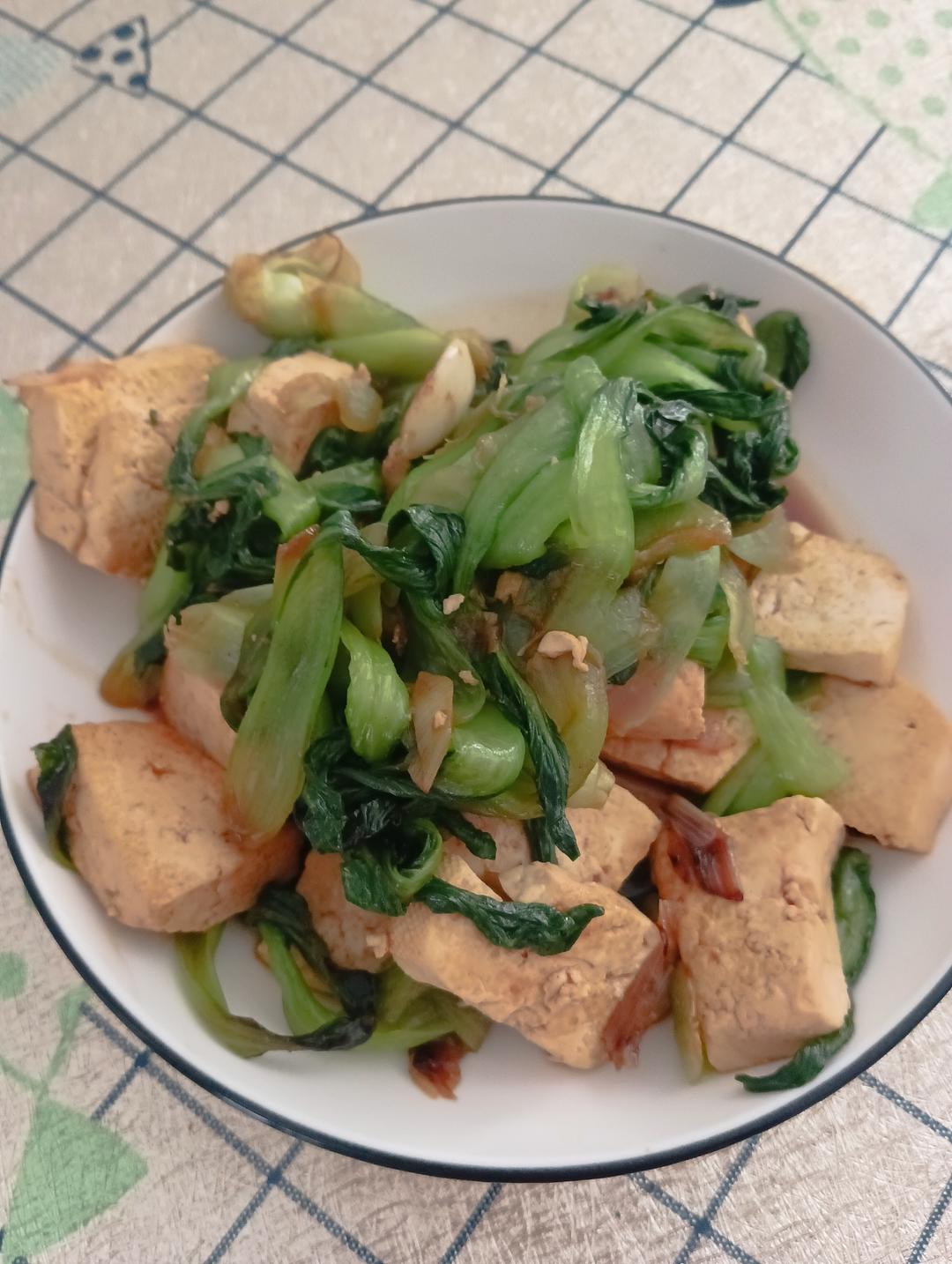 青菜炒豆腐