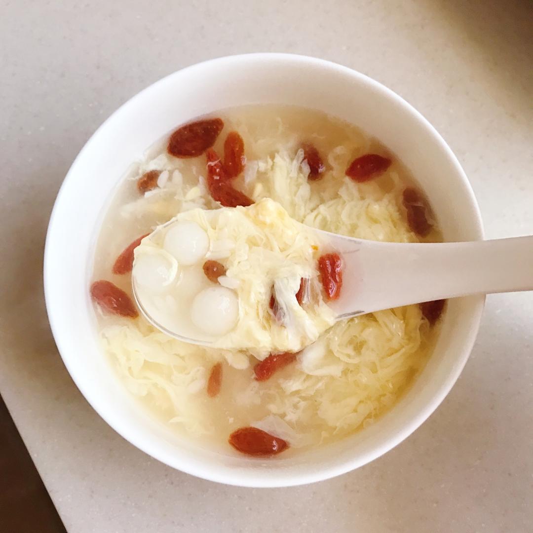 juzi桔子橘子做的蛋花酒酿圆子