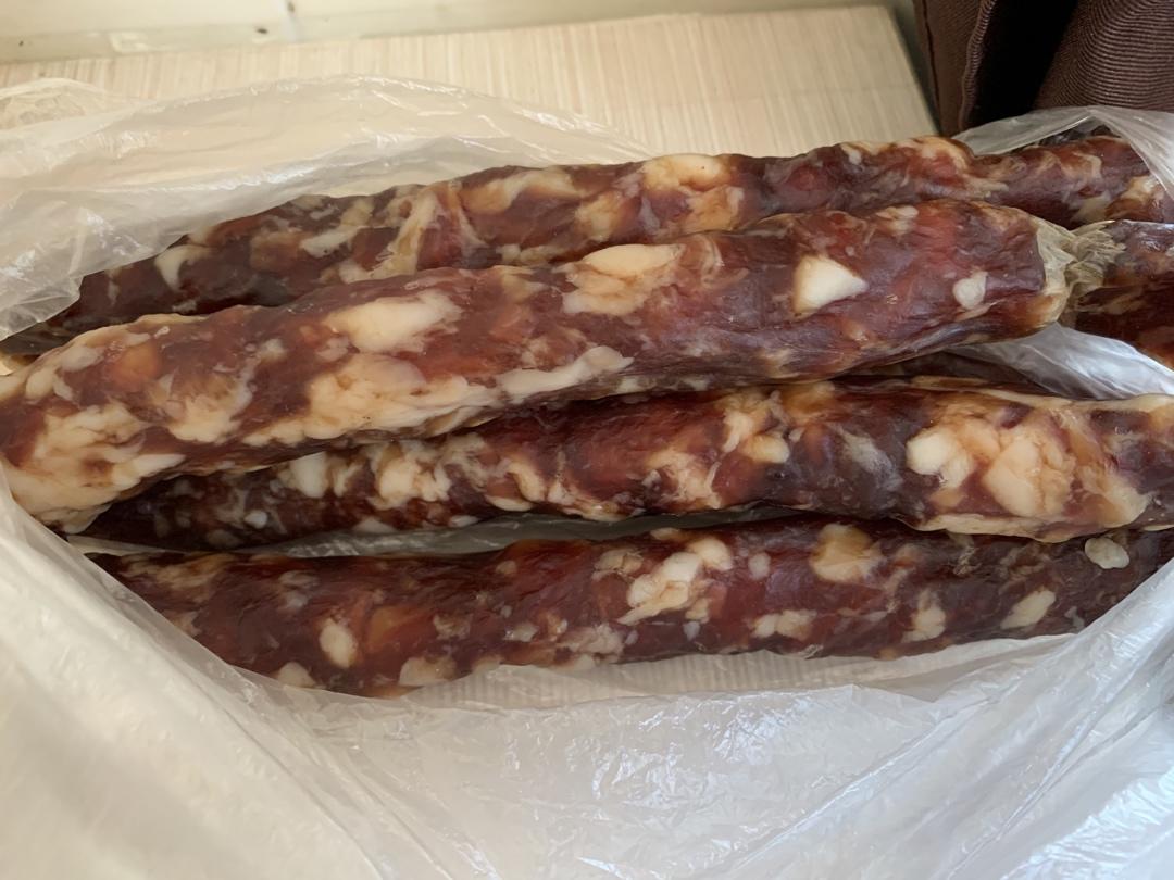 自制广式腊肠（附最快手刮肠衣）
