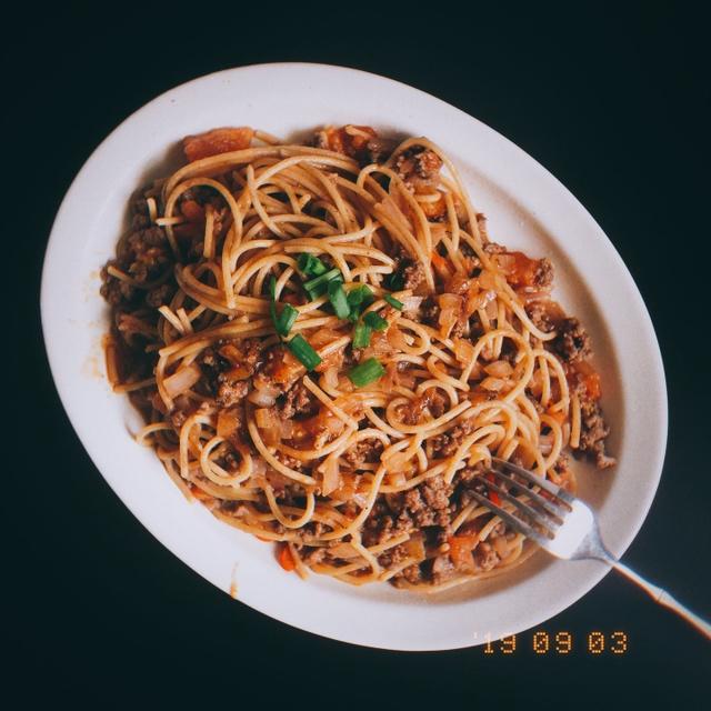 番茄肉酱意大利面