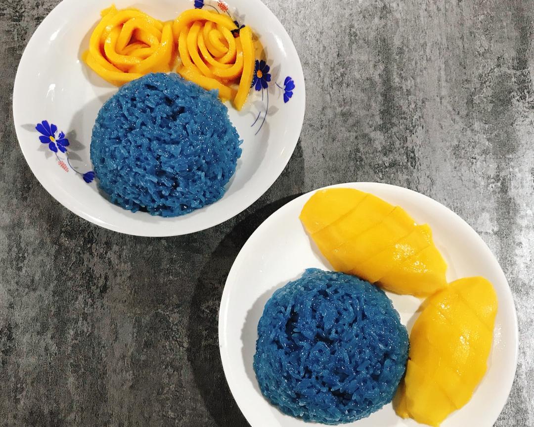 蝶豆花 | 芒果糯米饭