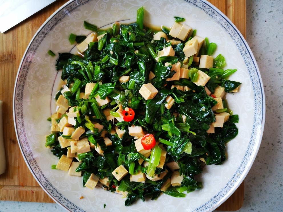 豆干拌菠菜