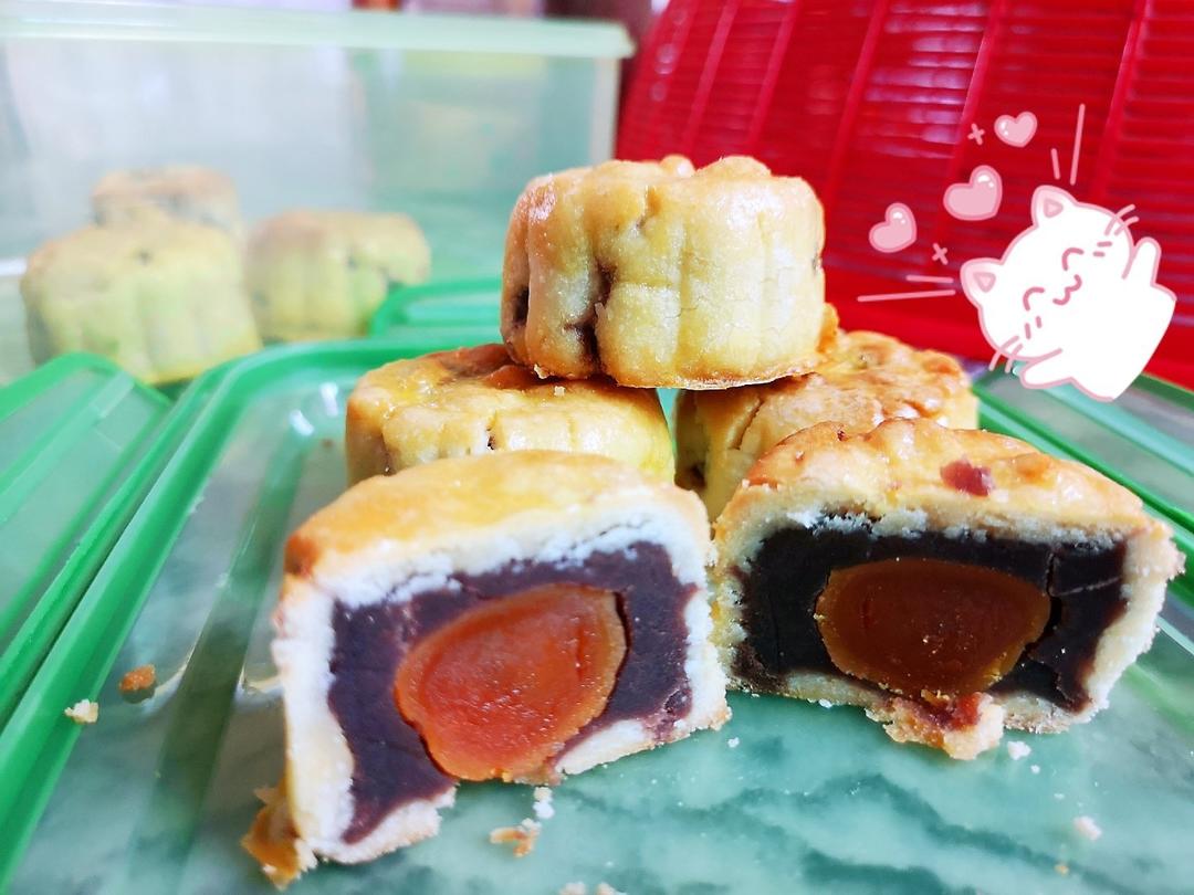 传统蛋黄豆沙月饼│多力浓香花生油X金牌家宴