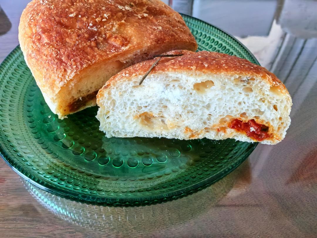 【ciabatta】家庭版恰巴塔，软乎乎的拖鞋面包
