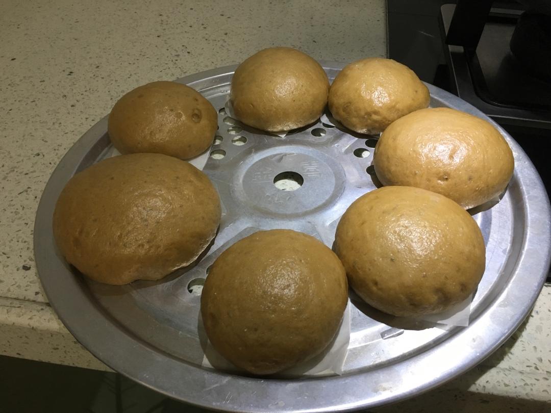 有着面包口感的红糖馒头（一次发酵）