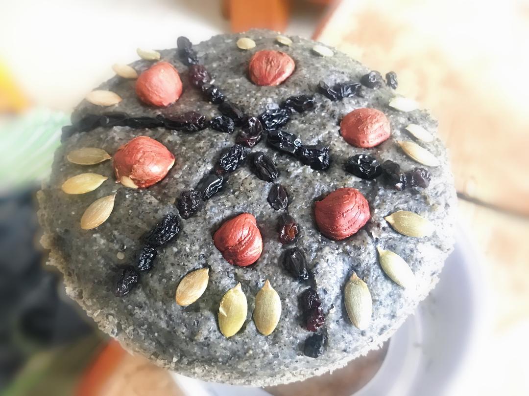 奶香黑芝麻发糕