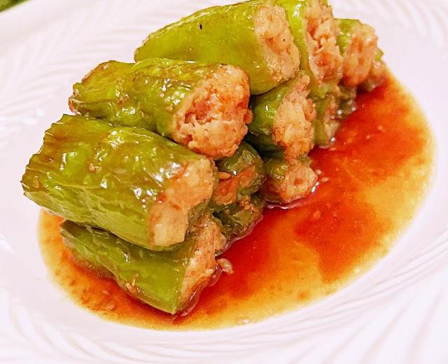 青椒酿虾滑的做法