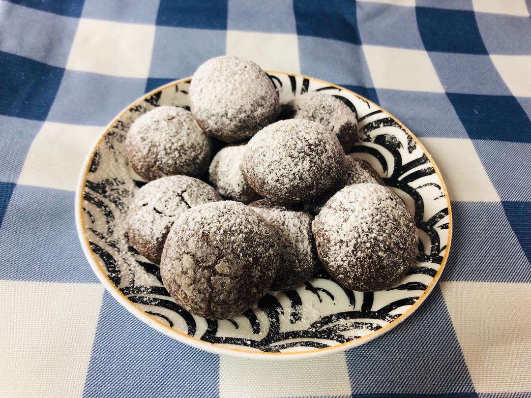 巧克力裂纹曲奇