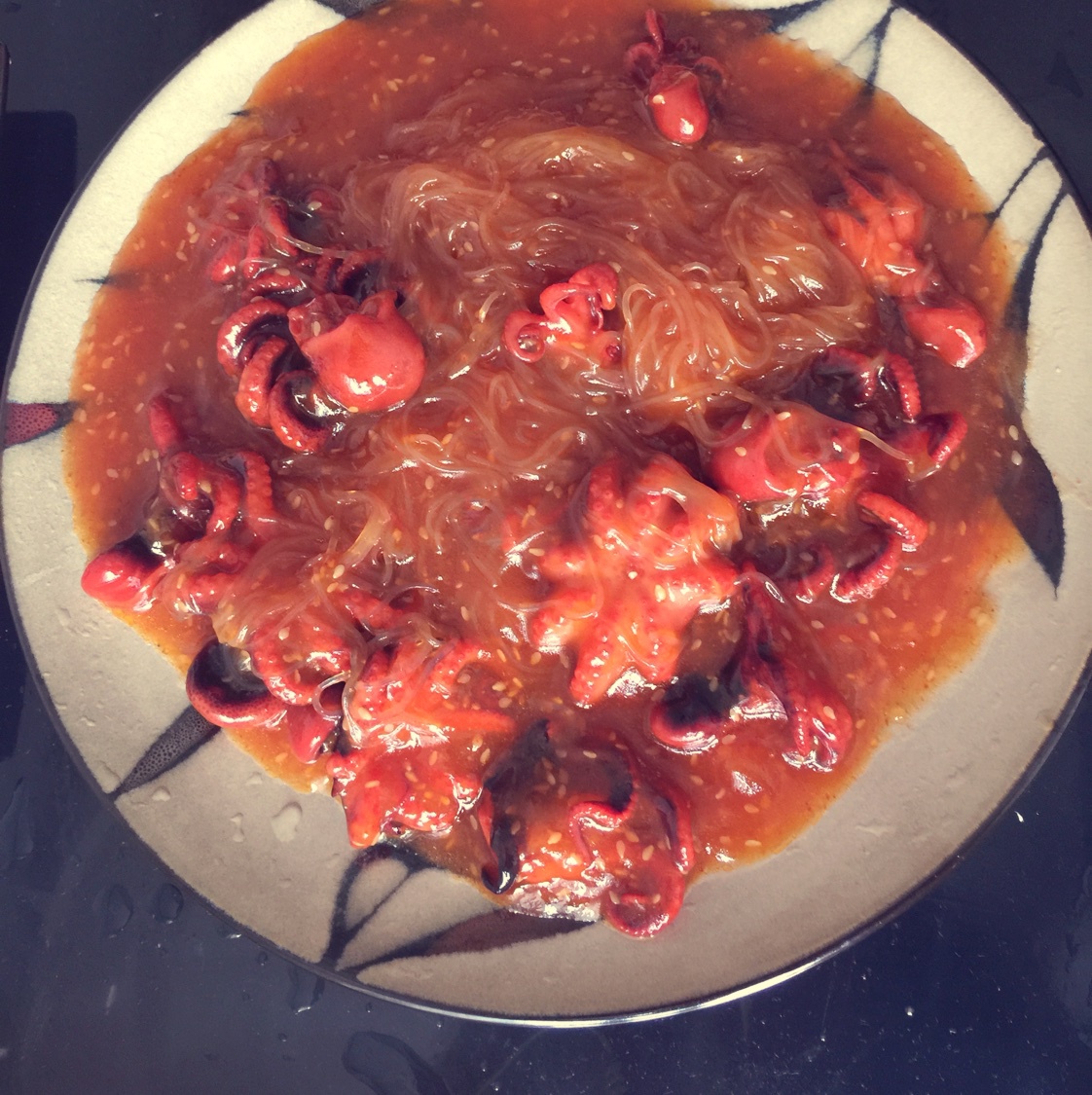 鲜鱿蒸粉丝