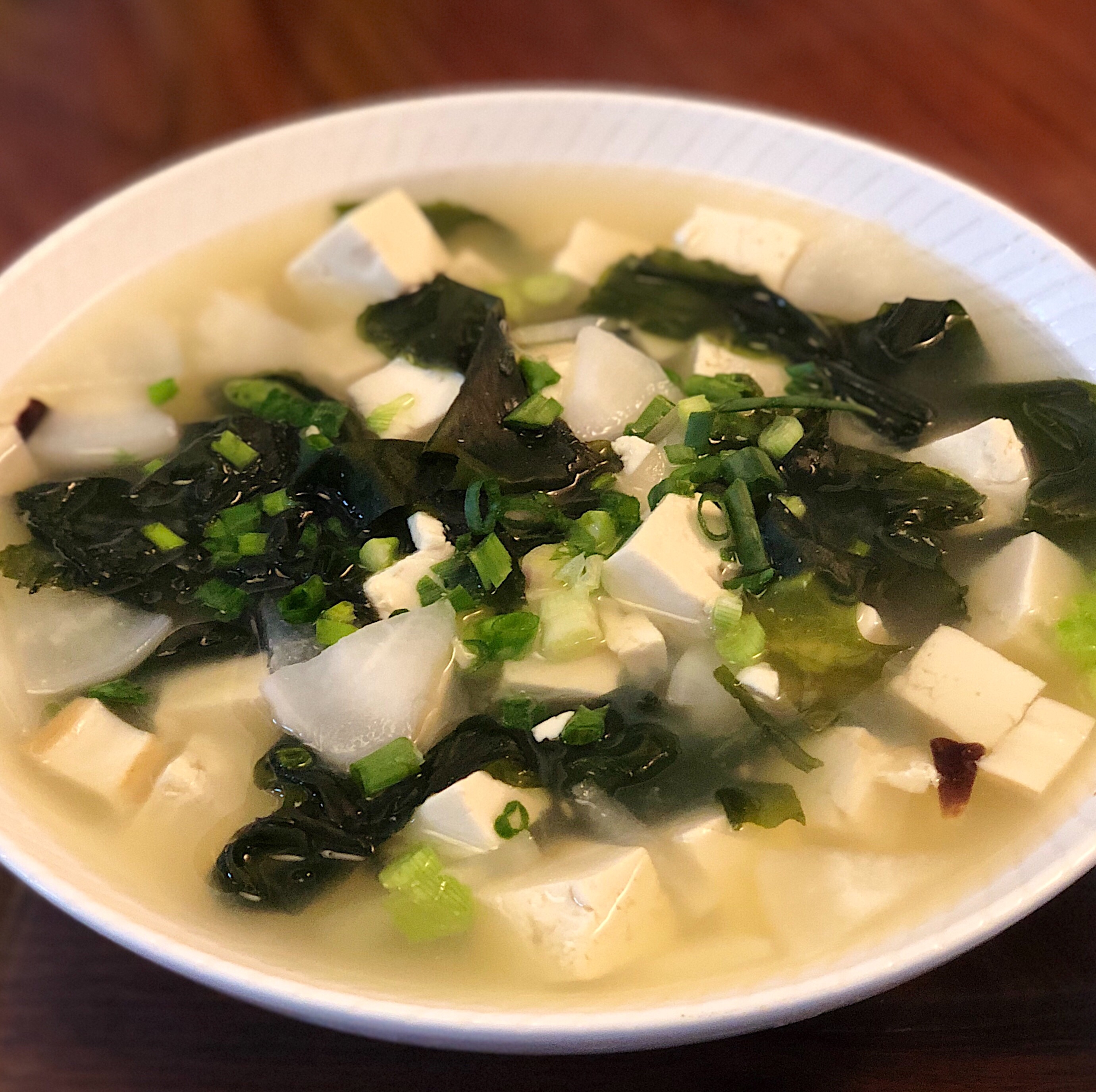 豆腐味增湯的做法