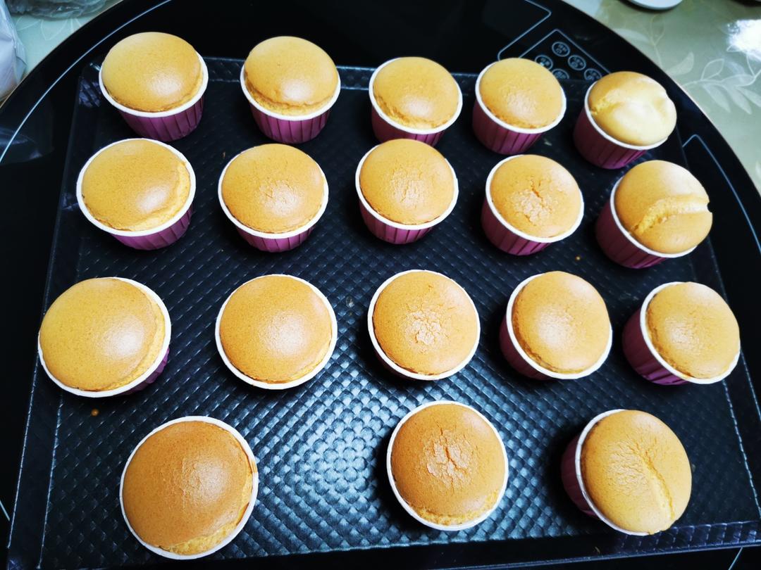纸杯蛋糕 8寸戚风蛋糕的量