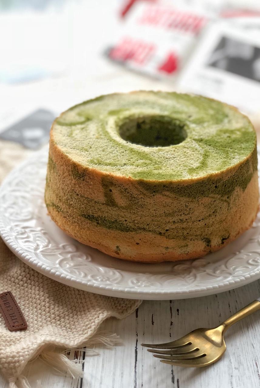 云石糯米戚风（抹茶戚风）