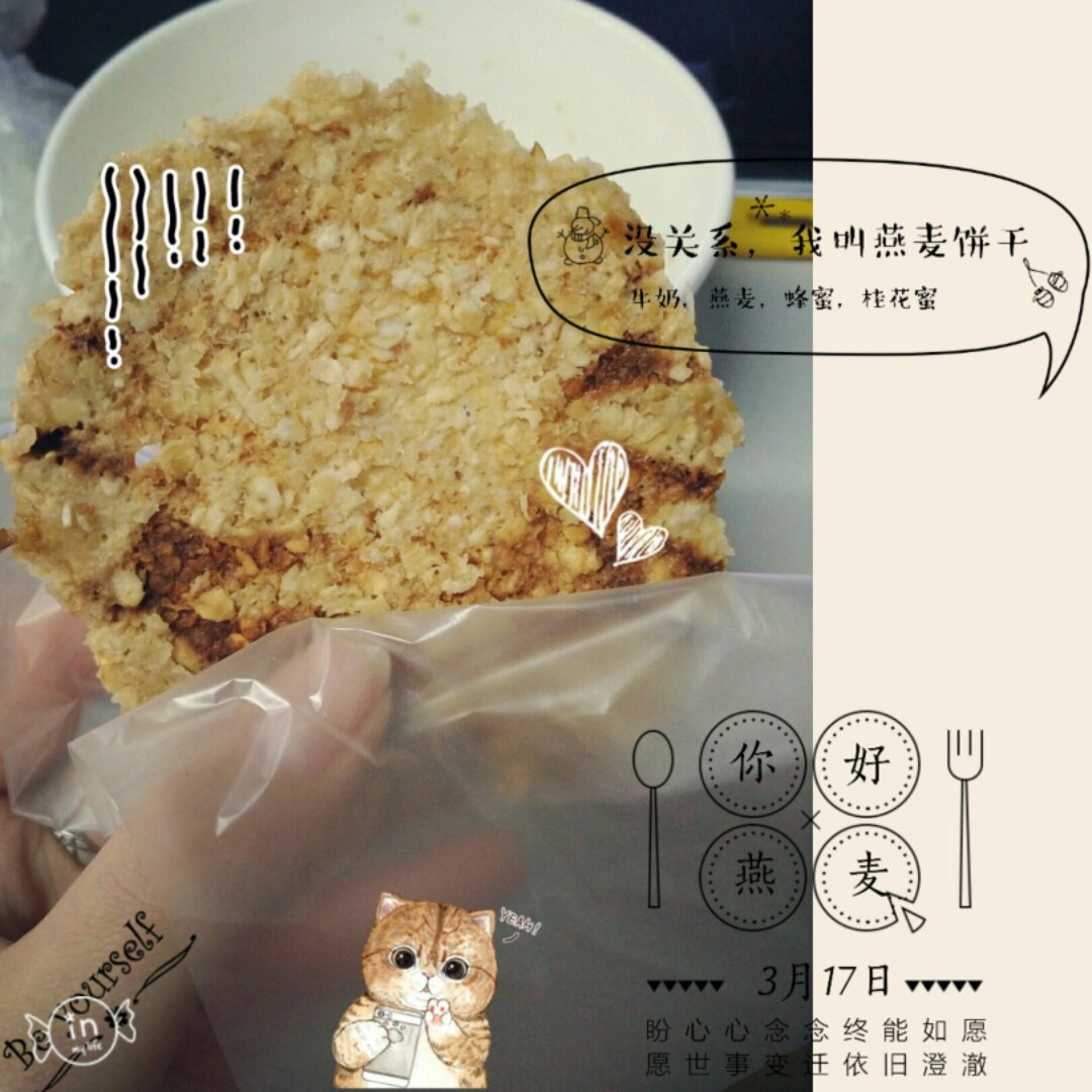 燕麦小饼干（微波炉）