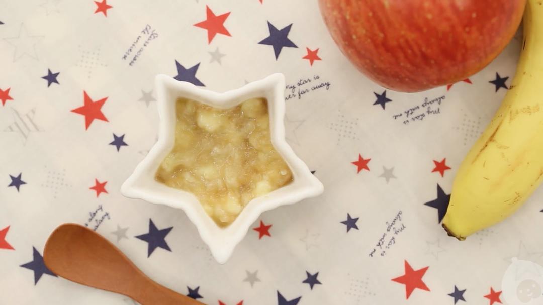 7-8个月辅食：香蕉苹果泥的做法