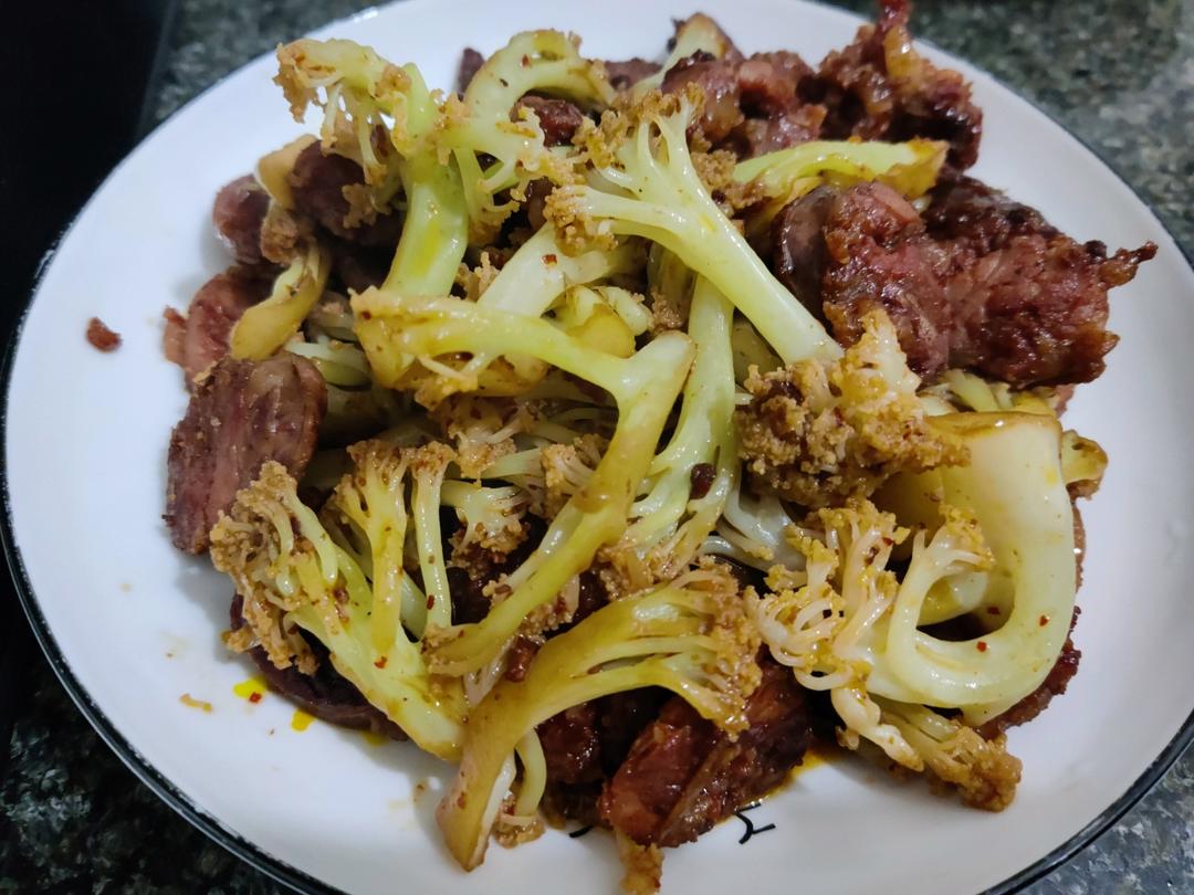 花菜炒腊肠