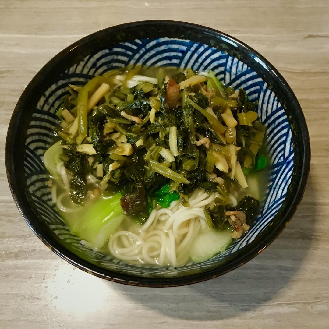 雪菜春笋面