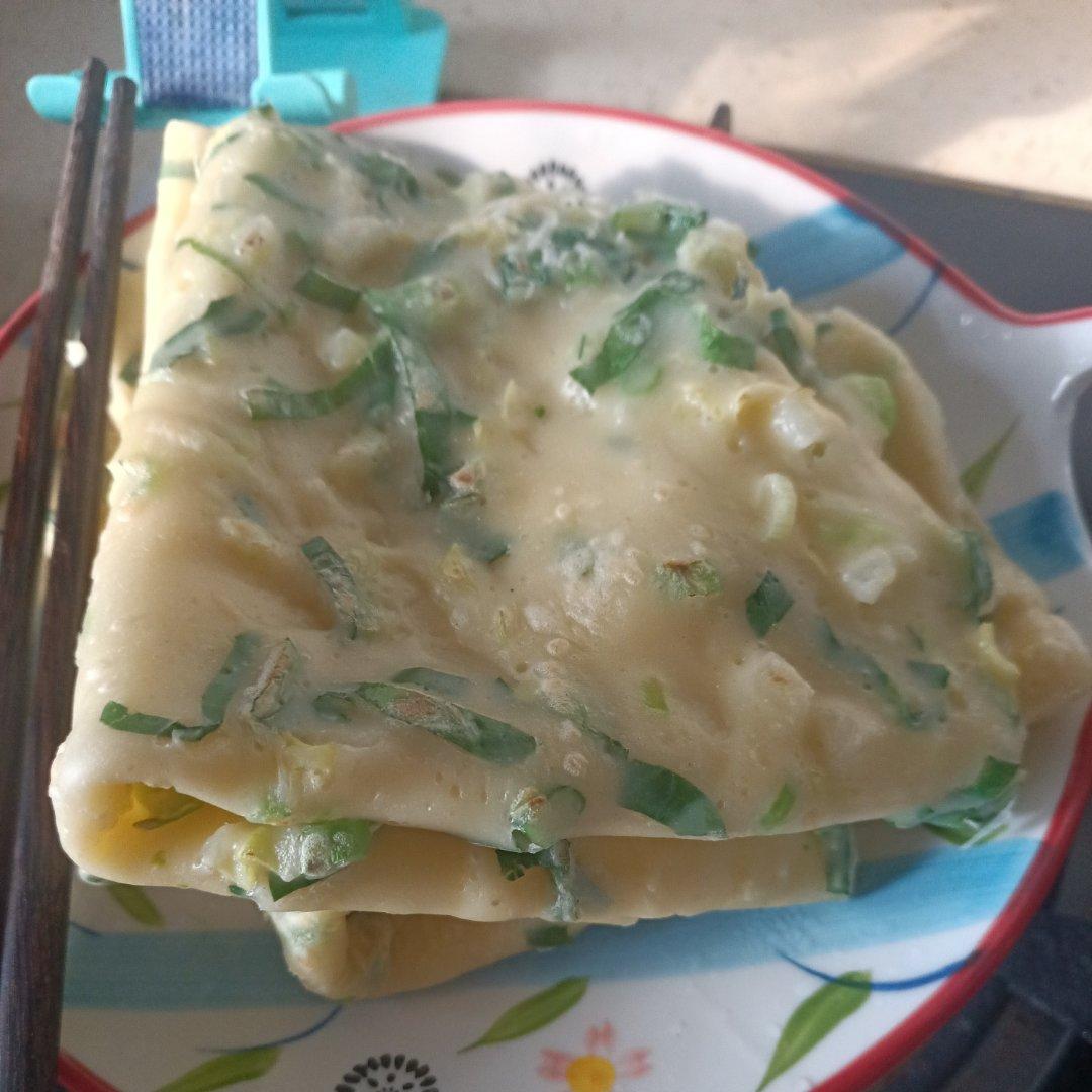 简单快手蔬菜鸡蛋煎饼