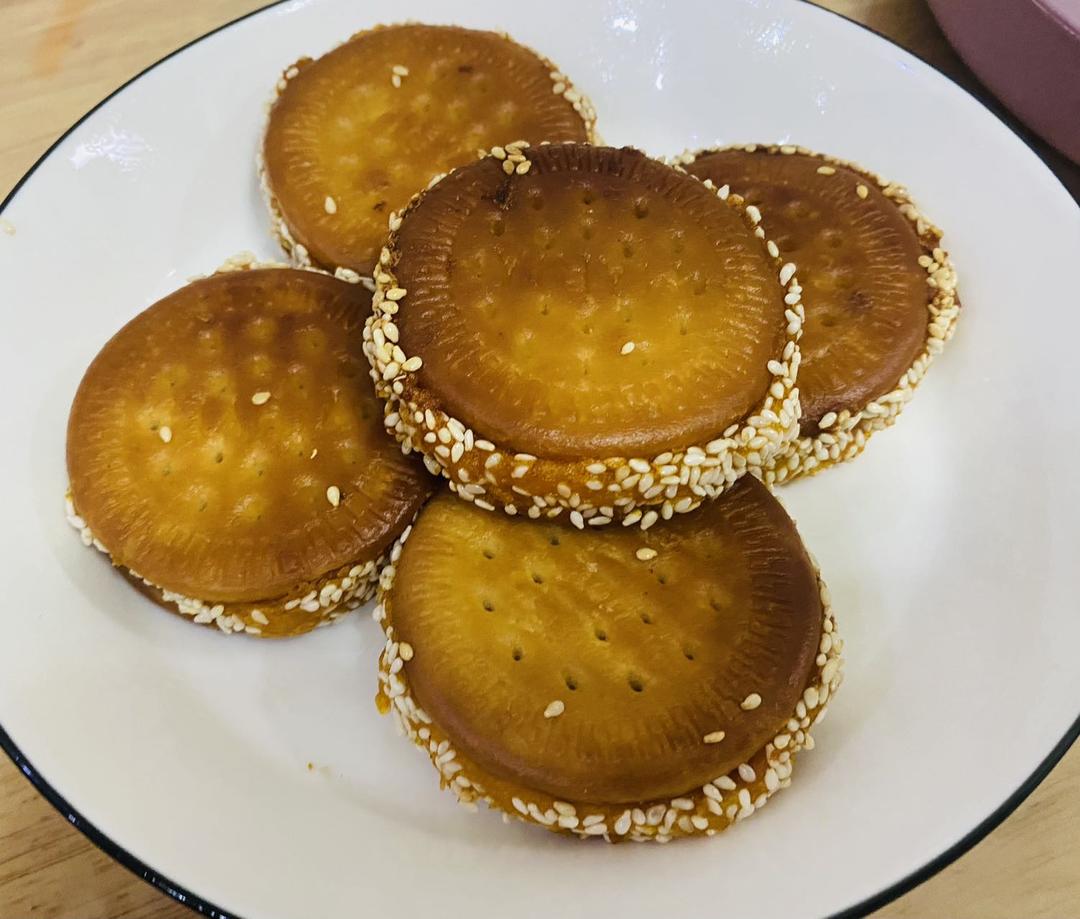 夹饼干南瓜饼