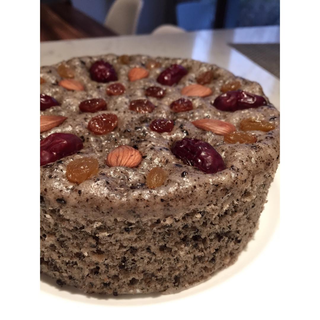 奶香黑芝麻发糕