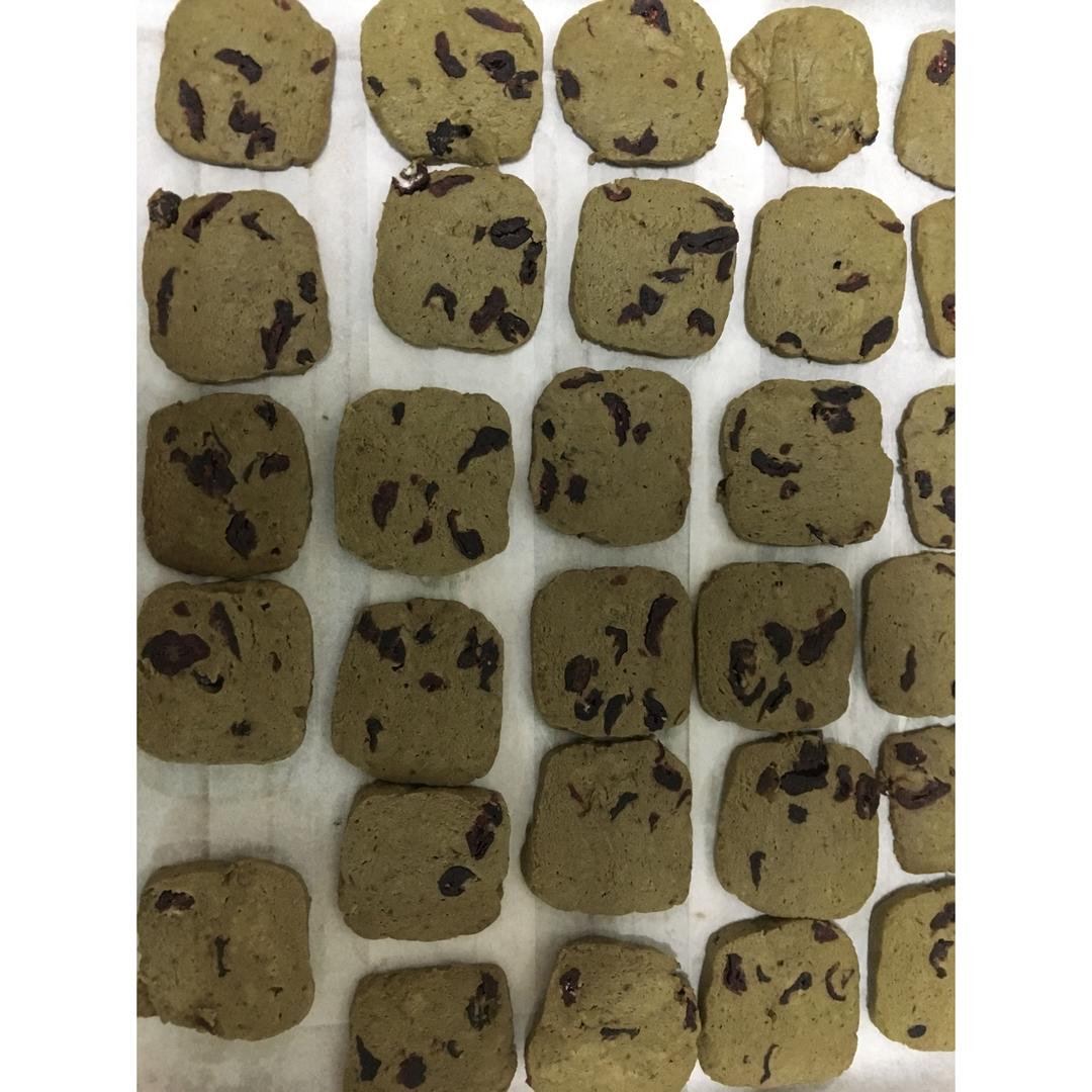 抹茶蔓越莓饼干