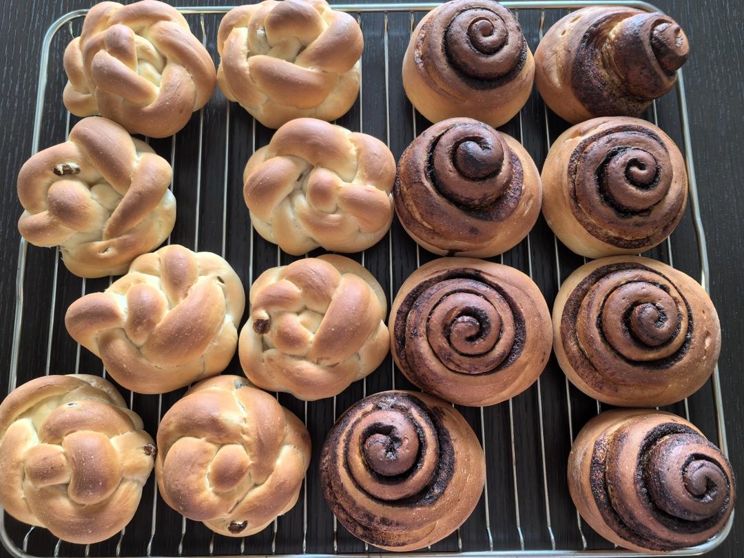 陈皮豆沙面包卷