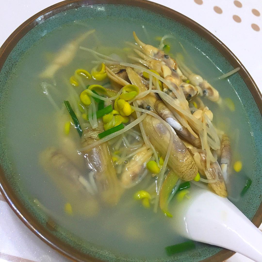 蛤蜊豆芽汤
