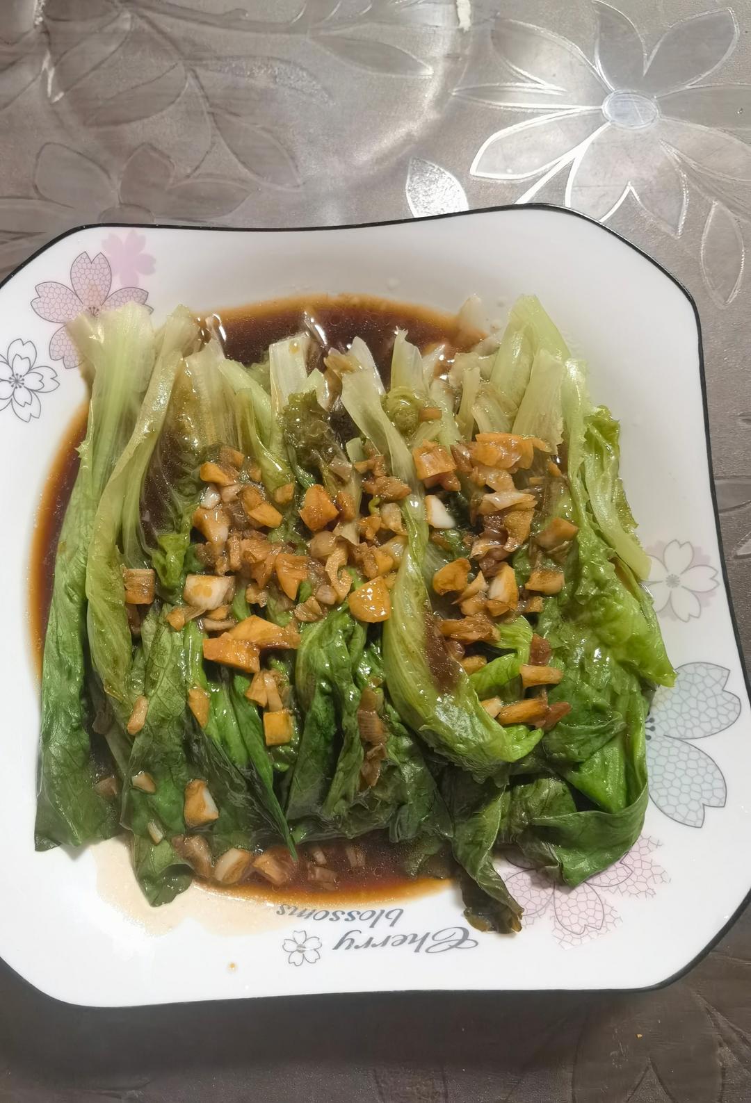 5分钟搞定爆好吃耗油生菜，减肥餐必备菜谱