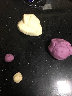 颜值担当：紫薯双色馒头的做法 步骤8