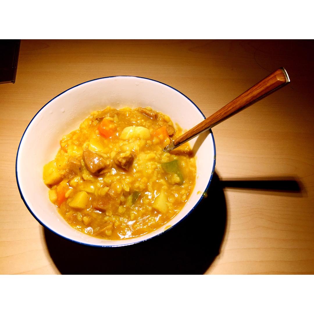 【电饭煲咖喱饭√】寝室学生福音☆ 超简单超好次♪！