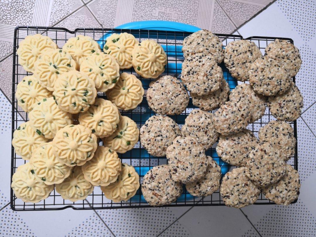 素食:有机燕麦芝麻大饼干
