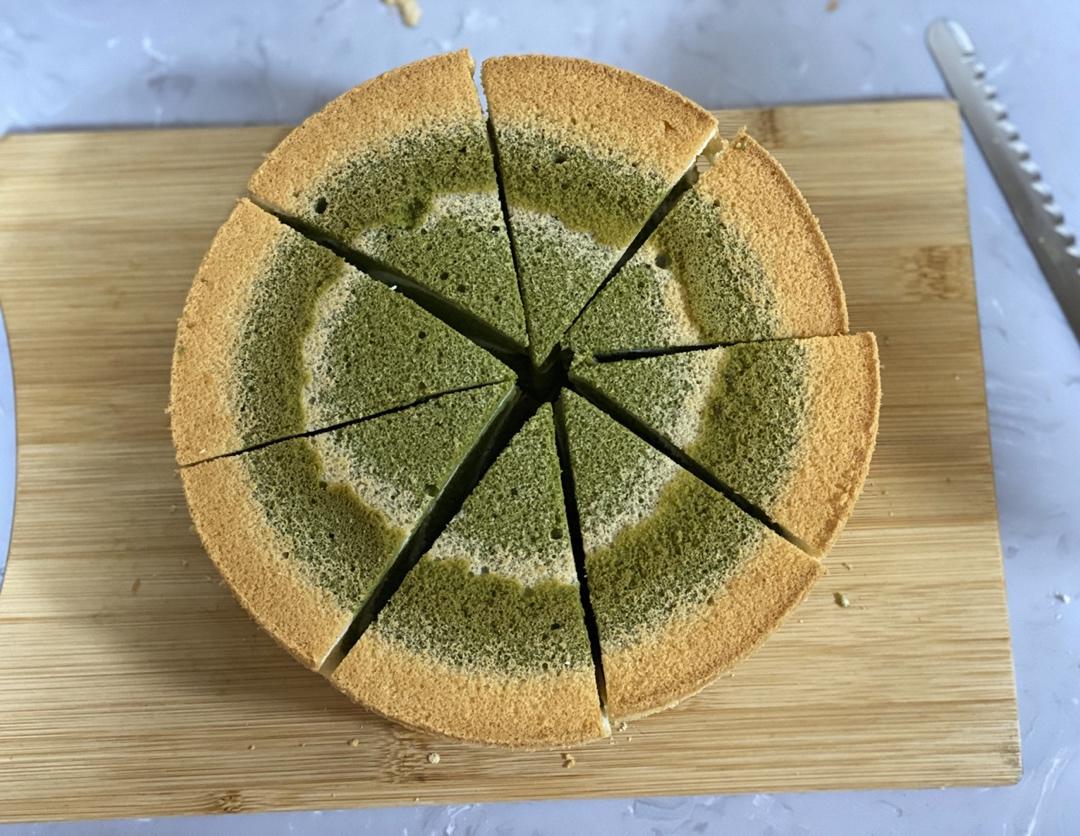 绿斑马戚风蛋糕
