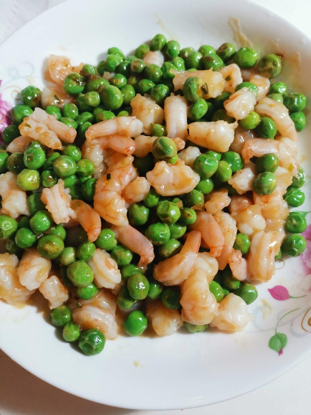 虾仁炒玉米青豆