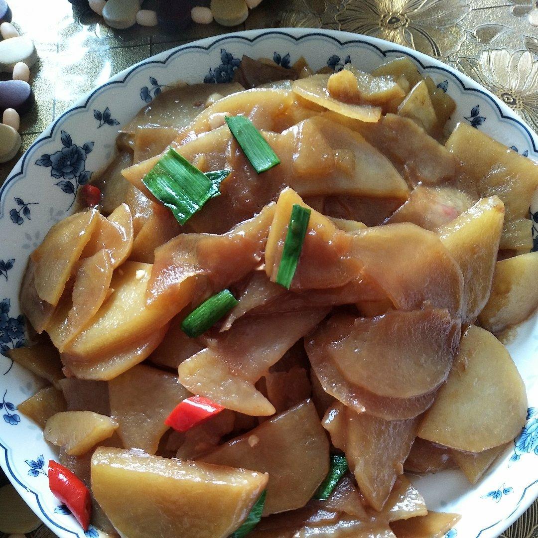 最简单快手菜红烧土豆片
